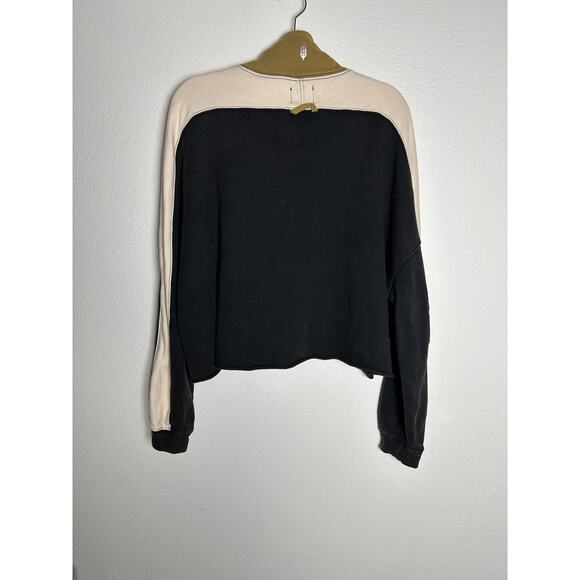 Free People Movement Split Second Half Zip Athleisure Heather Black Tan Rose XS - Picture 6 of 7